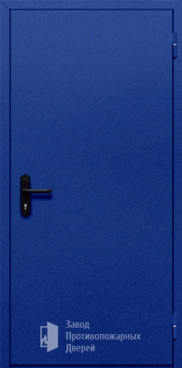 Фото двери «Однопольная глухая (синяя)» в Александрову