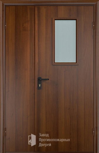 Фото двери «Полуторная МДФ со стеклом EI-30» в Александрову