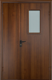 Фото двери «Полуторная МДФ со стеклом EI-30» в Александрову